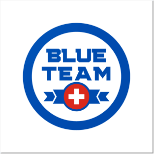 Cybersecurity Blue Team Switzerland Gamification Badge CTF Posters and Art